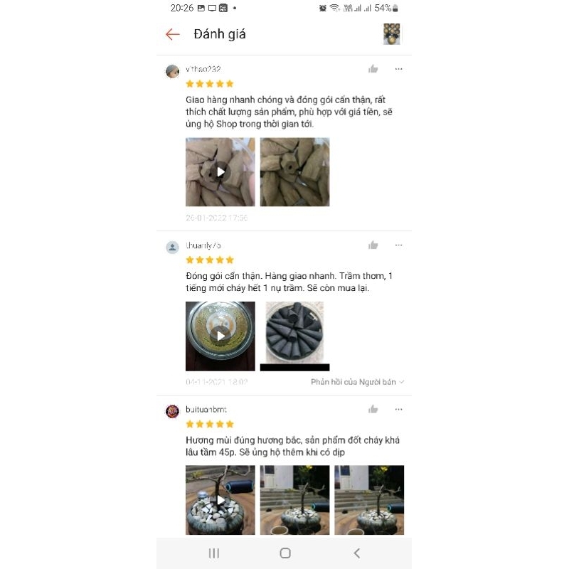 Hương  Nụ Trầm Đen Nhựa Trám Nguyên Chất - hộp 35 nụ