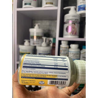 [ Mỹ ] Vitamin D3+ K2  Solaray 60 viên