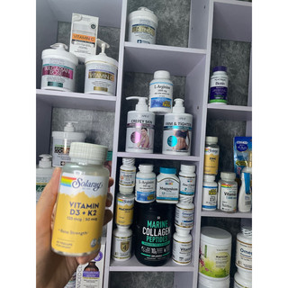 [ Mỹ ] Vitamin D3+ K2  Solaray 60 viên