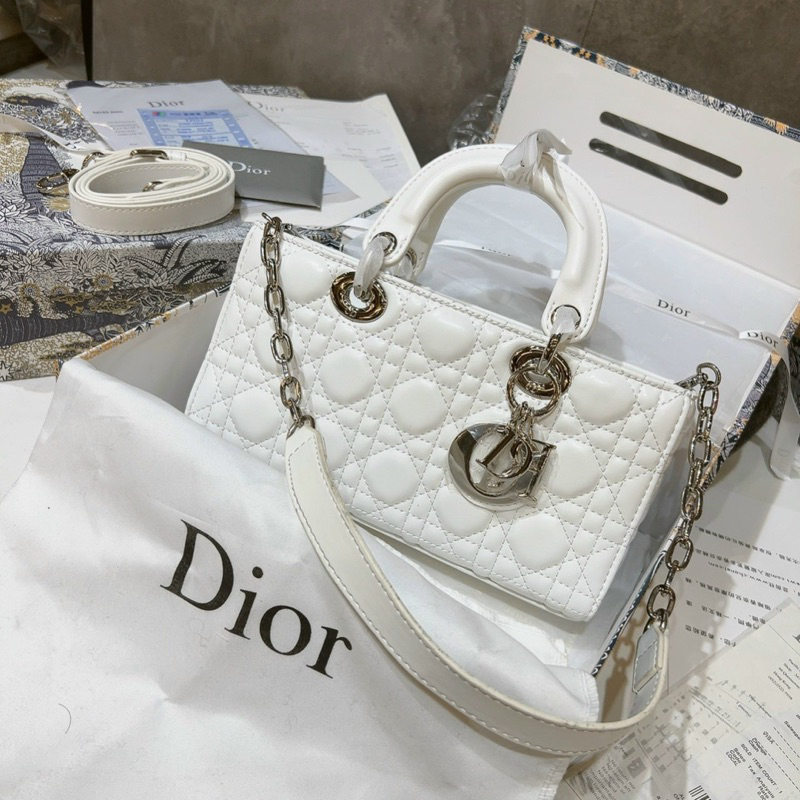 Túi Xách Di. Or Ngang Tag Bạc 2 Size