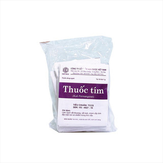 Bột tím pha tắm rửa. bịch 10 gói 1gram