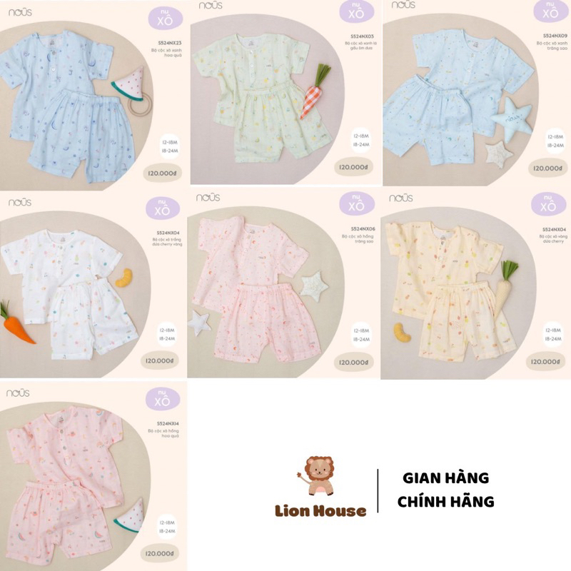 Nous bộ cộc xô cho bé 12M-24M