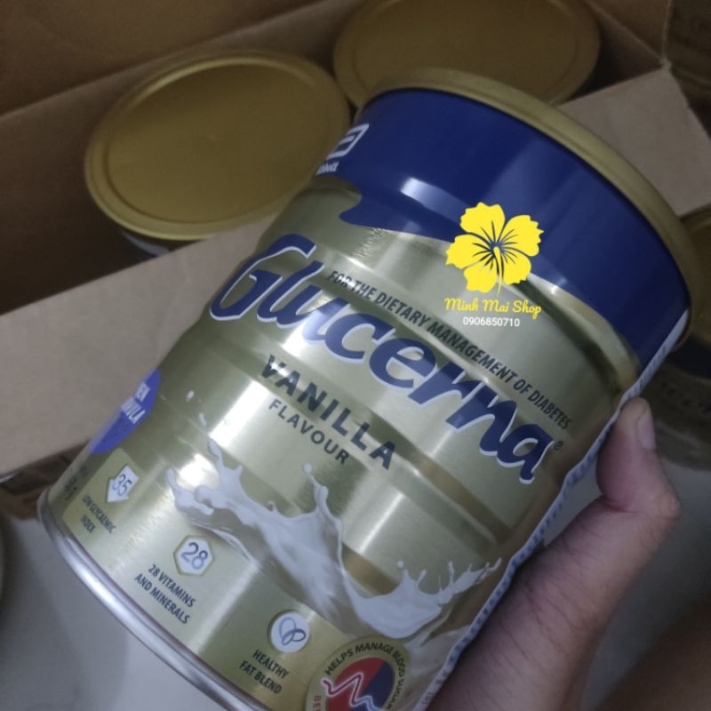 Sữa tiểu đường Glucerna Vanilla Flavour 850g hàng xác tay của Úc