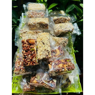 Thanh gạo lứt mix chà bông túi 500gr