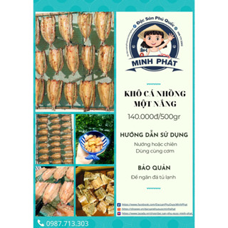 Khô cá Nhồng một nắng (con to) -500gr-Đặc sản Phú Quốc MINH PHÁT