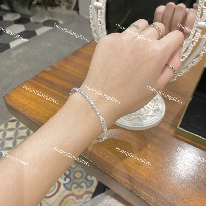 Vòng tay full đá bạc s925 - HuongGiangSilver