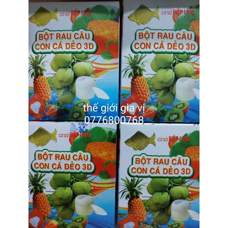Bột rau câu cá dẻo Hiệp Long (1 hộp - 12 gói)