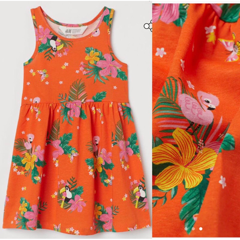 Váy cotton Hm cho bé