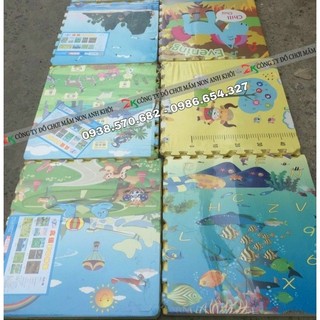 Bộ 4 Thảm xốp lót sàn 601cm in hình cao cấp