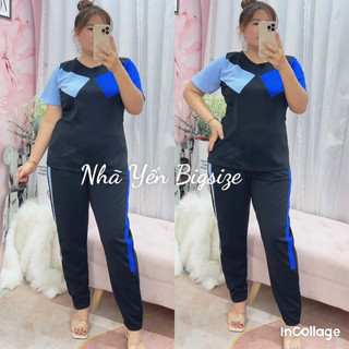 SÉT THỂ THAO PHỐI MÀU CÁ TÍNH Bigsize Nữ 69kg đến 95kg