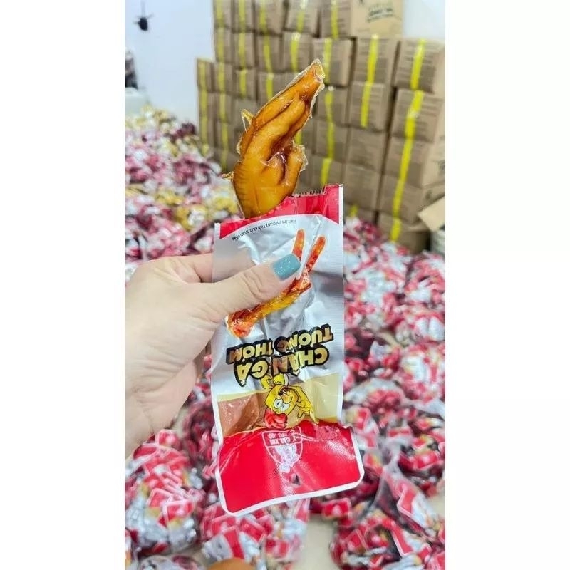 10 chiếc chân gà tương thơm , tương cay
