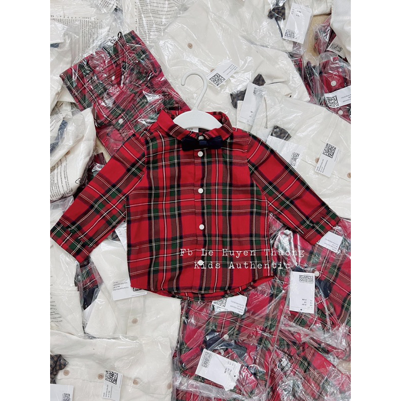 Áo sơ mi cho bé HM auth