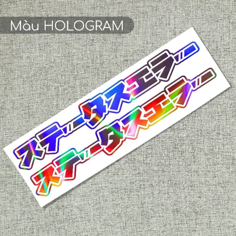 1 cặp tem decal dán phuộc dán gáp xe máy Honda -Yamaha