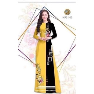 Áo dài cổ thuyền lụa nhật giá rẻ