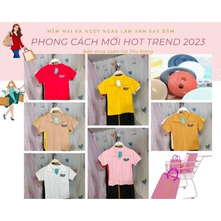 Áo Croptop ôm body nữ thiết kế vải thun gân co giãn ,có cổ, tay ngắn, áo thun croptop kiểu
