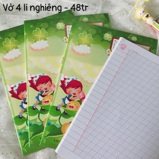 Vở ô ly nghiêng 48 trang