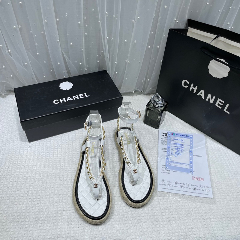 Sandal phối xích Cnk hien ho-hàng QC fullbox - sẵn hàng kèm video thật có đến sz 39