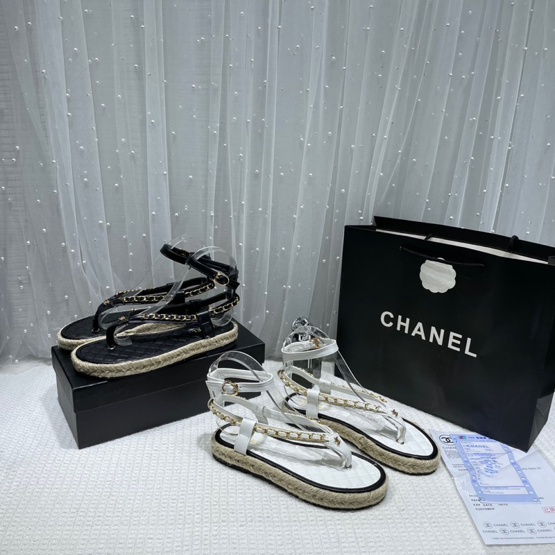 Sandal phối xích Cnk hien ho-hàng QC fullbox - sẵn hàng kèm video thật có đến sz 39