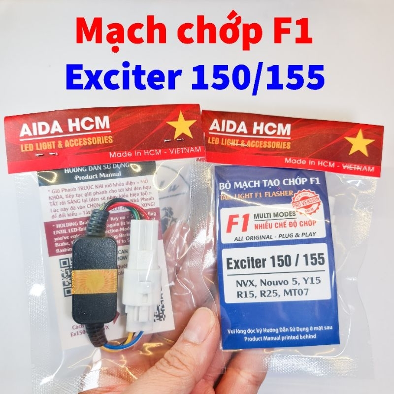 Mạch chớp F1 Exciter 150-155 bản Proversion nhấp nháy đèn hậu