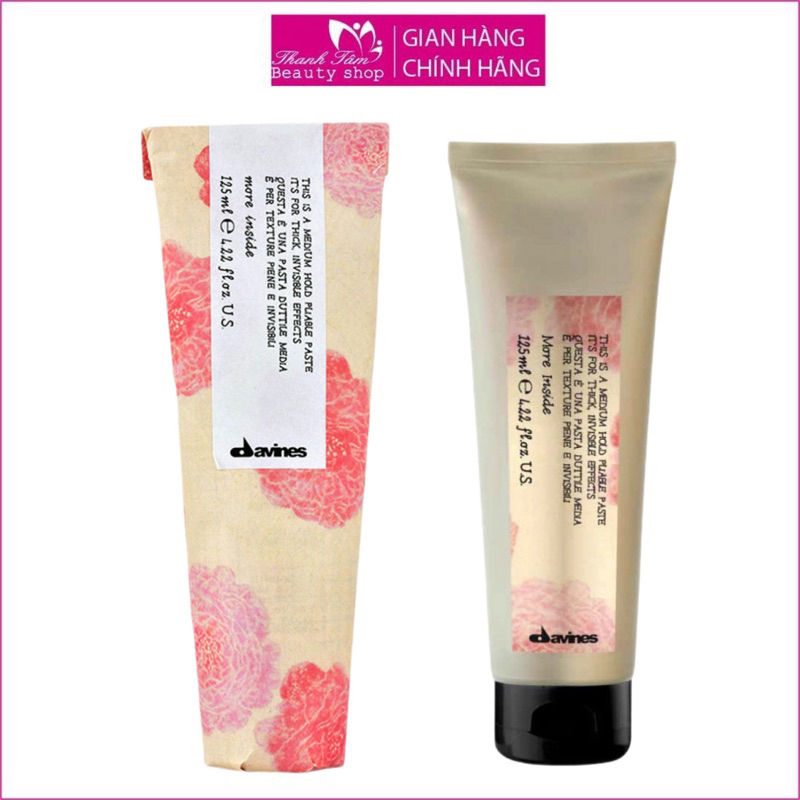 Kem đặc giữ nếp cứng và trung bình Medium Hold Pliable Paste Davines 125ml - new 2023