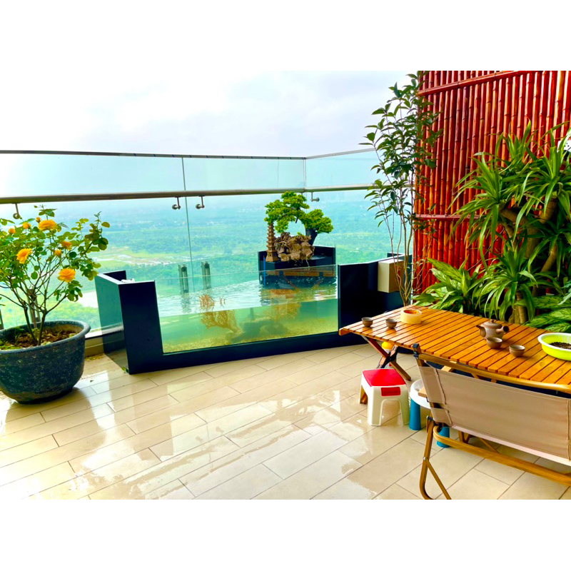 Bể cá tiểu cảnh làm theo kích thước yêu cầu.