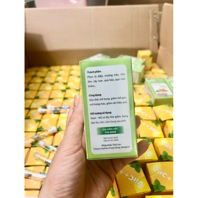 Detox x10 chính hãng Thái Lan, giãm mỡ bụng hiệu quả, 1 hộp 55 viên