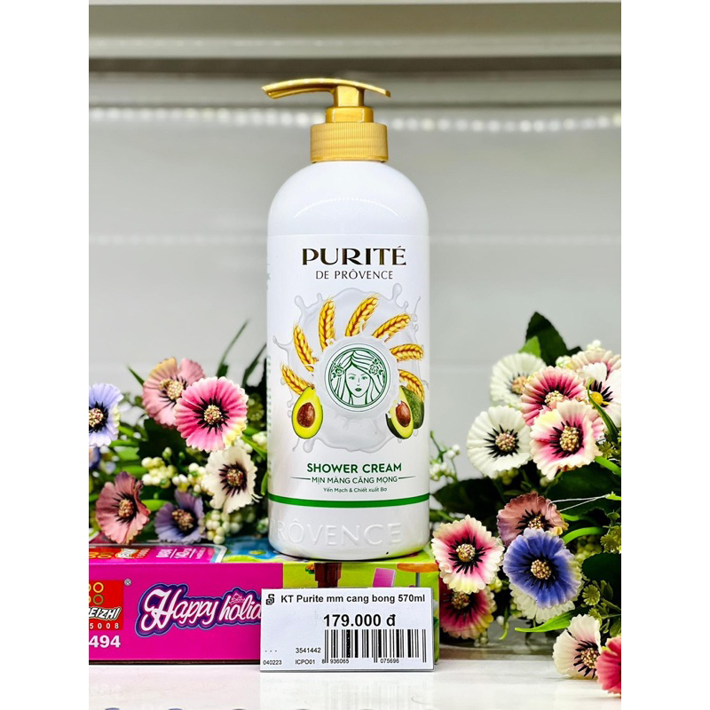 Sữa Tắm Purite Dưỡng Ẩm Tinh Chất Sữa Ong Chúa Chery Blossom/ Rose 850ml