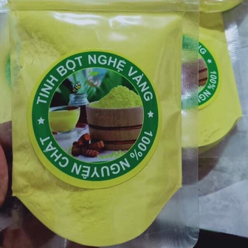 Bột nghệ vàng nguyên chất( tặng kèm que đắp)