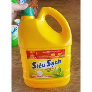 Nước rửa chén Lix Siêu Sạch can 3,6kg