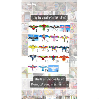  Diều Cần Câu Mini  tặng cần câu  