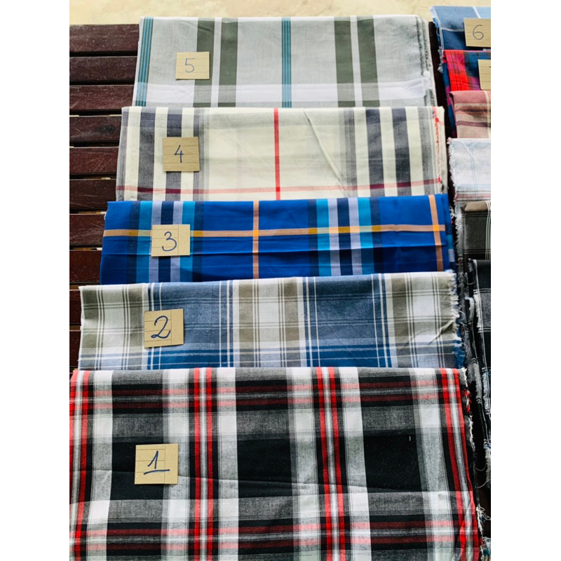 Sale 1,2mx1,5m 100%cotton Vải kate sơ mi caro nhiều màu - ảnh chụp ko pts {ongchutaphoa làm giá toàn sever}