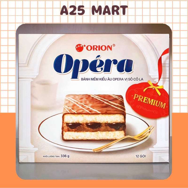 Bánh mền Opera Orion vị socola hộp 336g