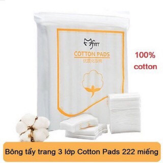 Bông Tẩy Trang 3 lớp Cotton Pad Túi 222 Miếng