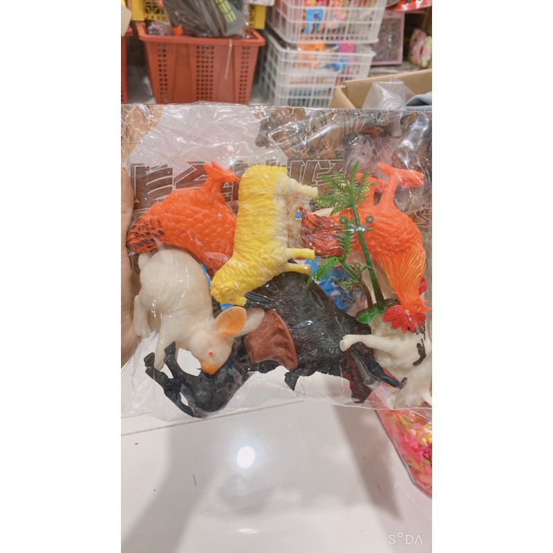 Túi mô hình đồ chơi các con vật, túi thú, khủng long