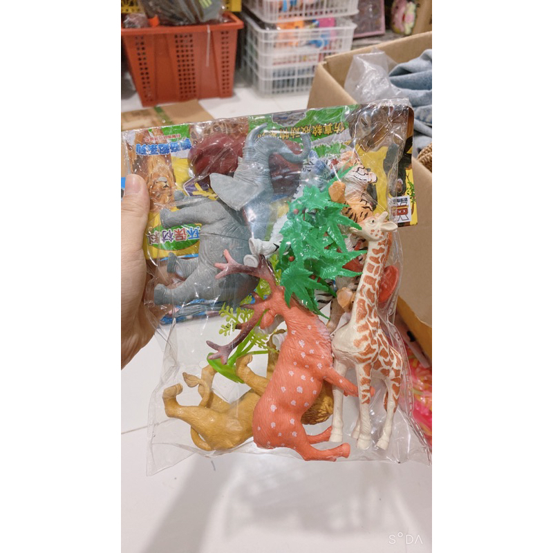 Túi mô hình đồ chơi các con vật, túi thú, khủng long