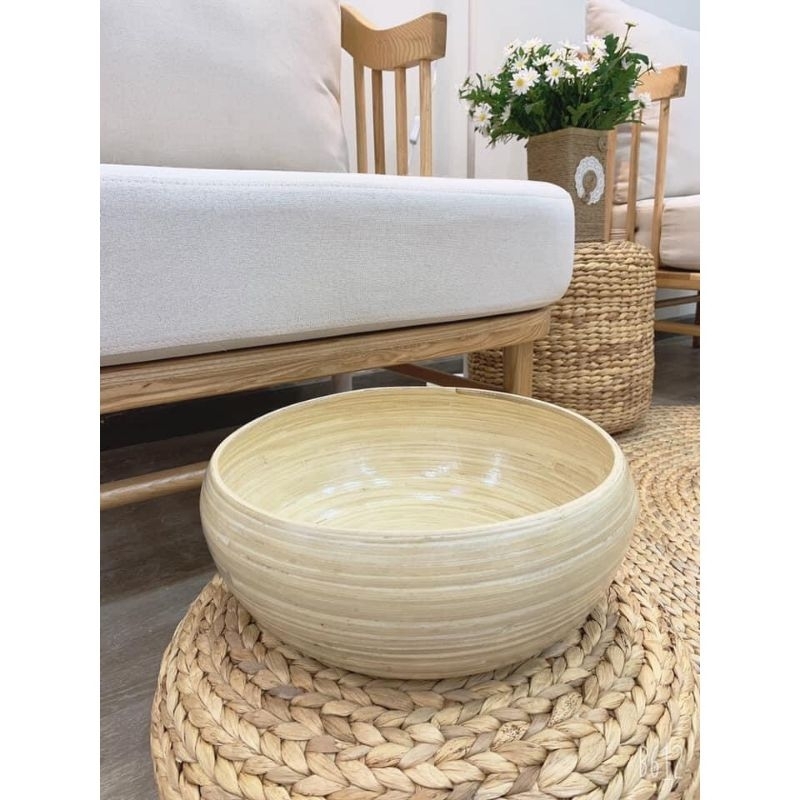 Chậu ngâm chân dáng bầu size 35cm dùng trong spa, nail