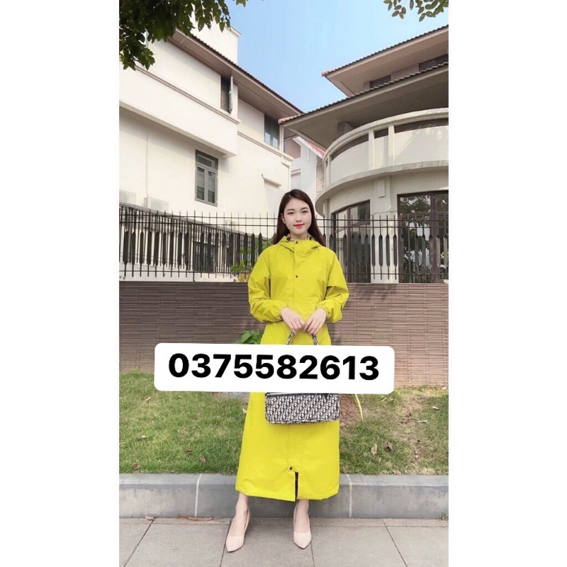 Áo mưa măng tô Nam 2 lớp chống thấm tuyệt đối