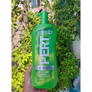 DẦU GỘI SẠCH DA ĐẦU PERT PLUS CLASSIC CLEAN 2 IN 1 1000ML