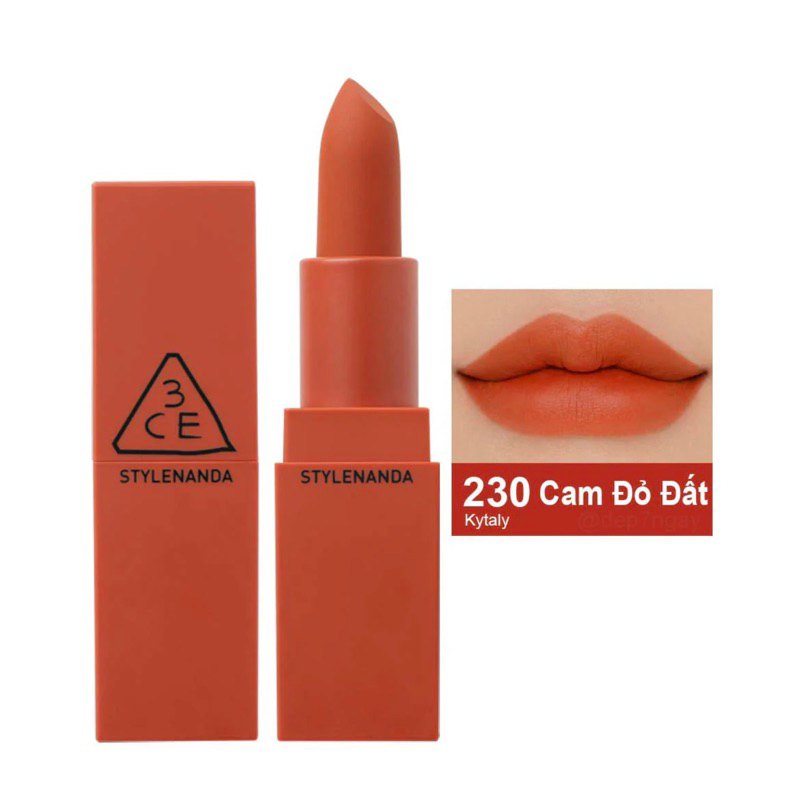 SON LÌ 3CE MATTE LIP COLOR 230 - Hàn Quốc