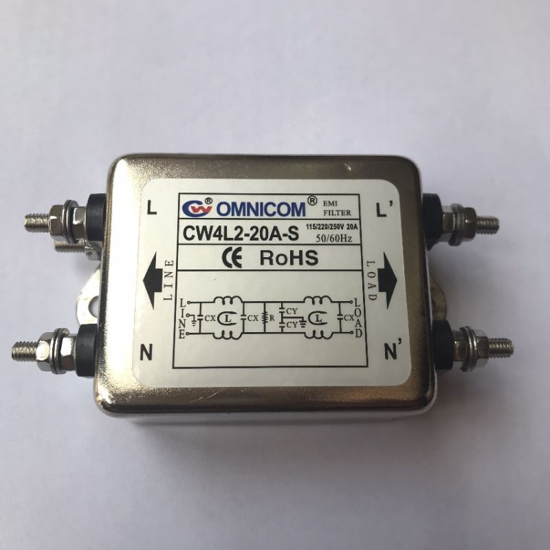 Lọc nguồn ,chống nhiễu 1 pha 220v 20A