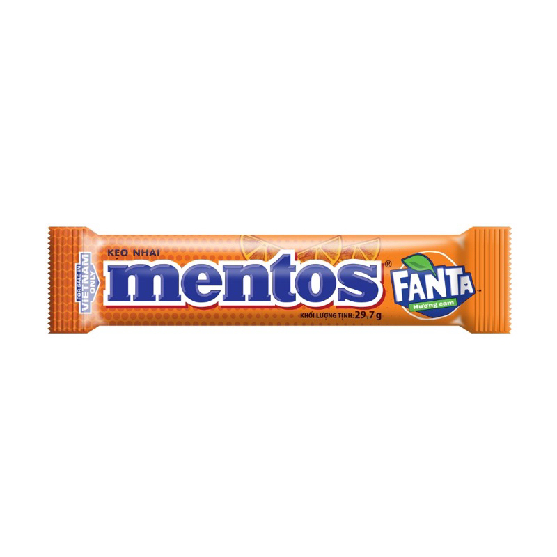 Hộp 16 thỏi kẹo Mentos vị Fanta Cam