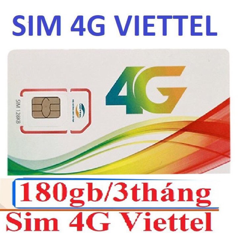 SIM Viettel 4G 3ST4G 62GB/THÁNG trọn gói MIỄN PHÍ 3 THÁNG