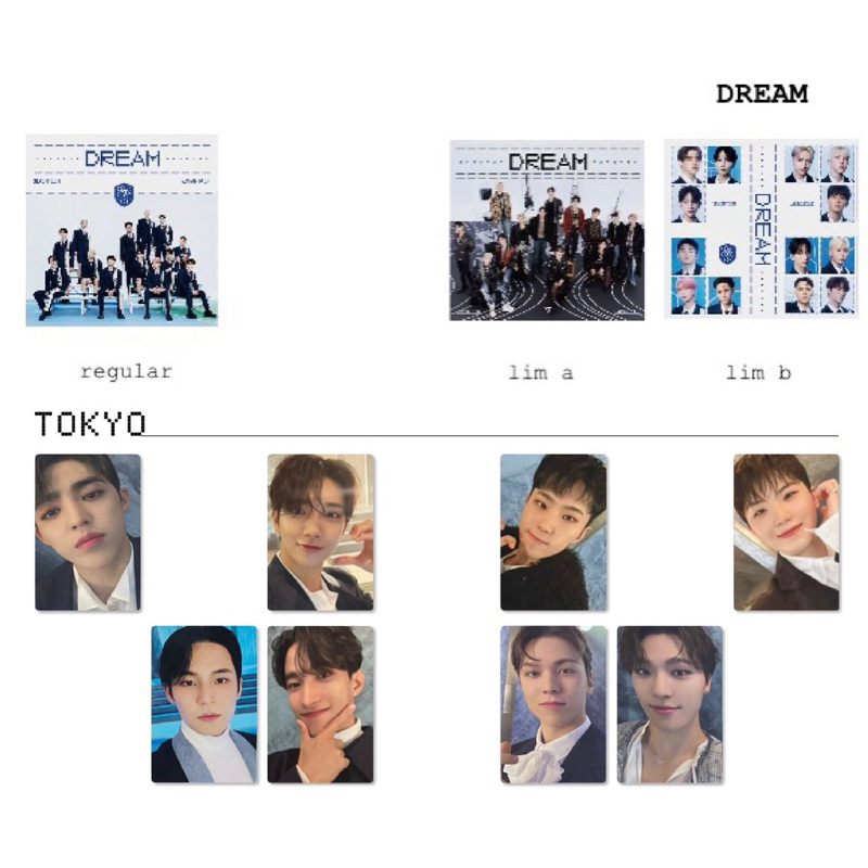 Tách lẻ SEVENTEEN DREAM đĩa nhạc quà tặng Tokyo Nhật Bản