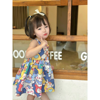 Yauakids - Váy thô hoa bé gái