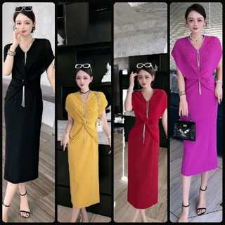 ĐẦM BODY CHÉO NGỰC KẾT ĐÁ TUA RUA