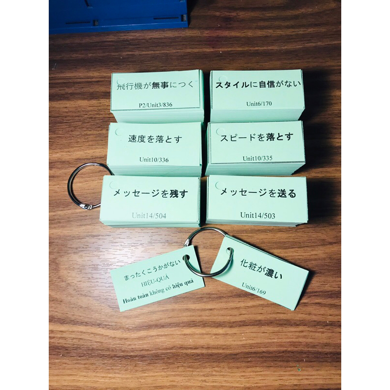 THẺ FLASHCARD TỪ VỰNG TIẾNG NHẬT N3 GIÁO TRÌNH SHINKANZEN MASUTA