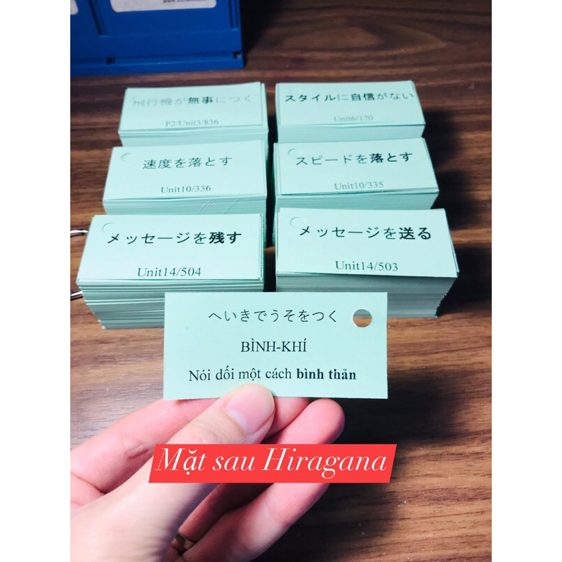 THẺ FLASHCARD TỪ VỰNG TIẾNG NHẬT N3 GIÁO TRÌNH SHINKANZEN MASUTA