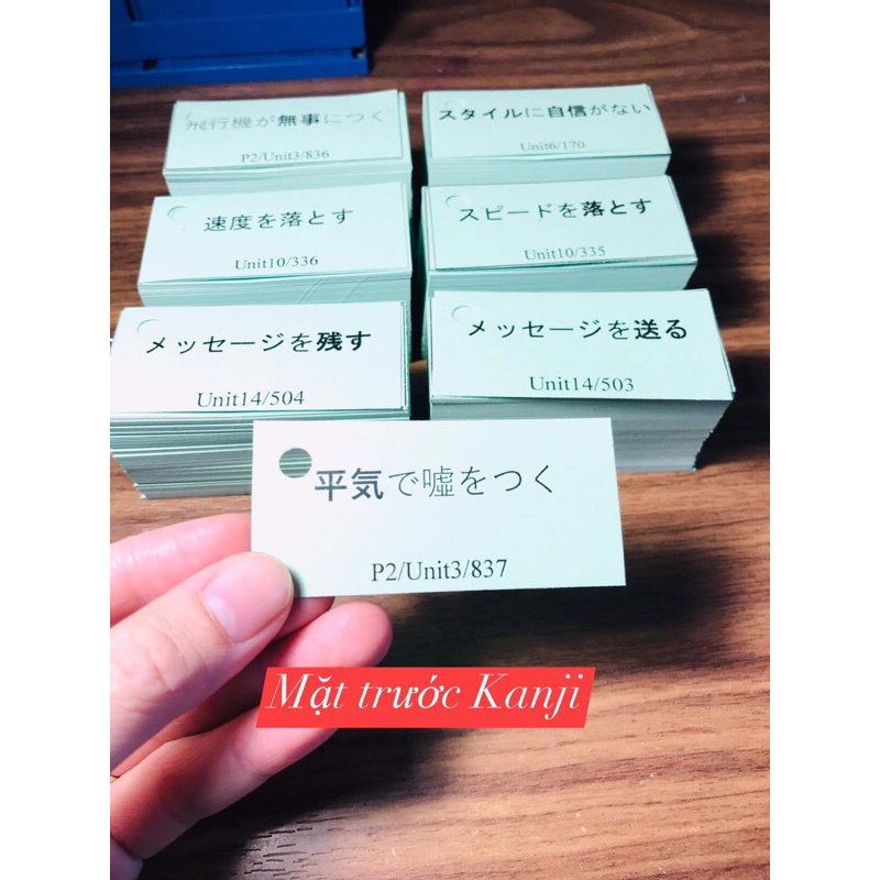 THẺ FLASHCARD TỪ VỰNG TIẾNG NHẬT N3 GIÁO TRÌNH SHINKANZEN MASUTA
