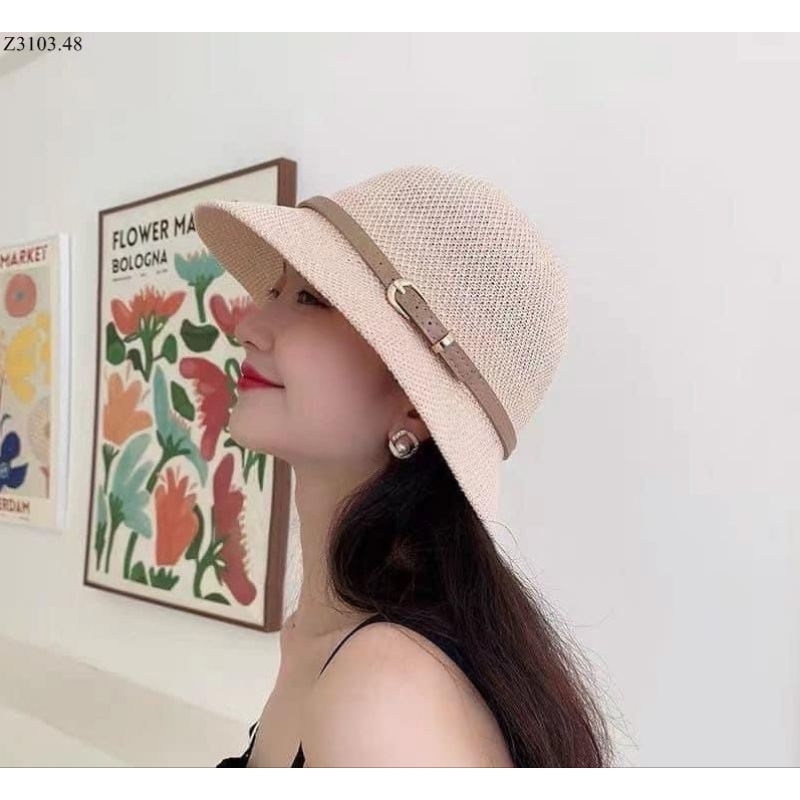 nón cói nữ đai da