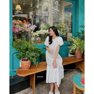 ĐẦM XỐP HOA TAY CHUÔNG